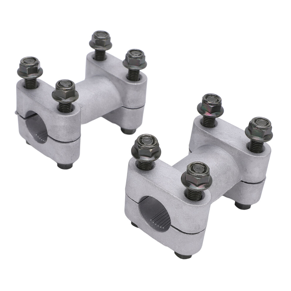 Aluminum Handlebar Risers Mount Clamp For Atv 22Mm 7/8In 3621346424809