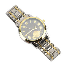 Men's Two-Tone Stainless Steel Business Watch, Water-Resistant, 4.02cm Dial