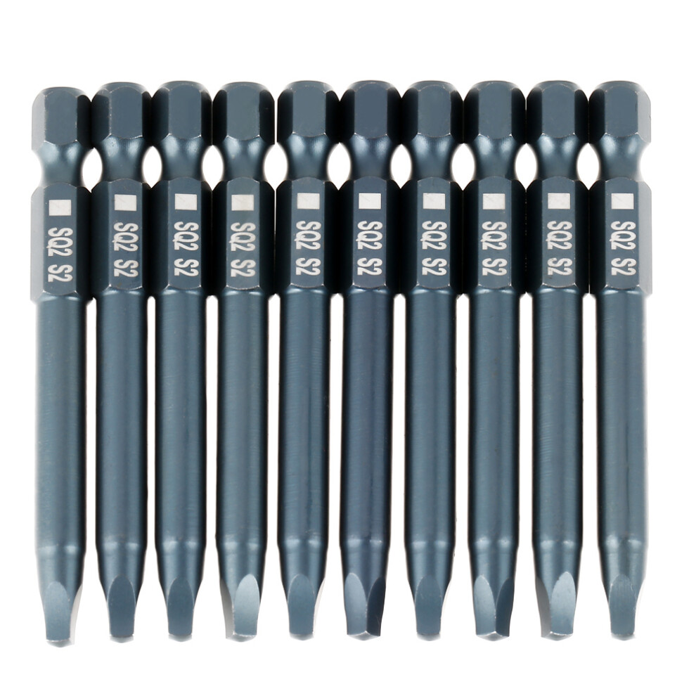 10pcs 6.3mm 1/4inch Hex Shank 65mm S2 Alloy Steel