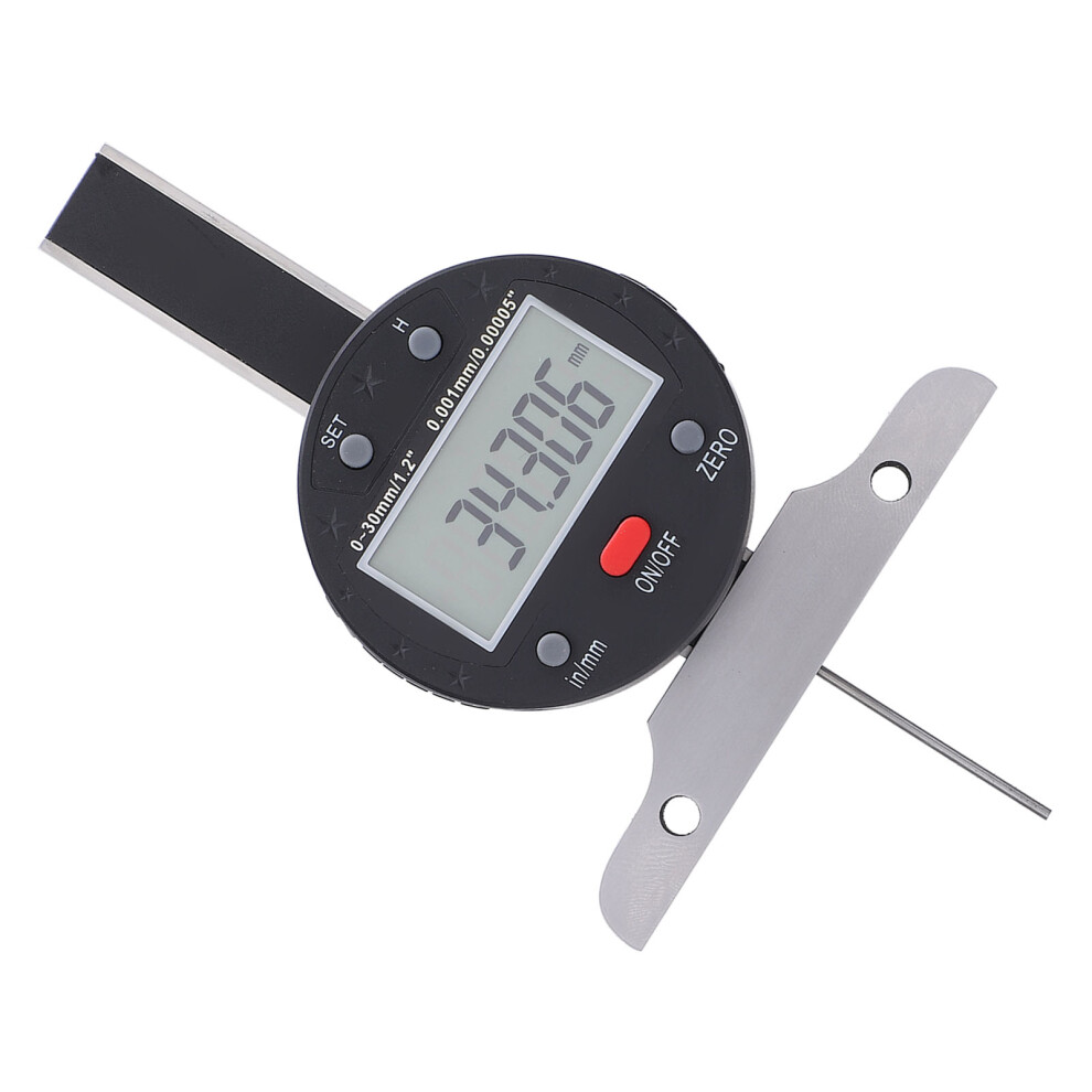 Digital Depth Gauge 0-30Mm/1.2In, 0.001Mm Accuracy, Usb Port 7681346426254