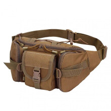 (Ruins Green FG) Multifunctional Hiking Chest Bag Water-Resistant Anti-Splash Outdoor Belt Bag for Travel