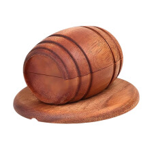 Unique Old-Fashioned Barrel for Meat Aging, Versatile Design, 50 Gallon Size, Durable Wood Construction