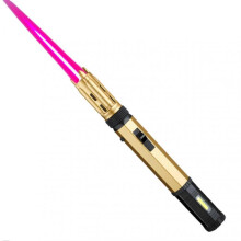 (Red Flame, Golden Rocket) Butane Jet-Torch Lighter With Led For Kitchen Adjustables Blue Flames Inflatable Lighter for Outdoor BBQ