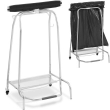 Porte-sacs poubelles avec pédale, ACIER