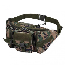 (Jungle Digital) Multifunctional Hiking Chest Bag Water-Resistant Anti-Splash Outdoor Belt Bag for Travel