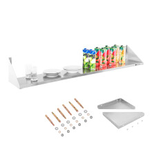 Étagère murale simple en acier inoxydable 180 cm