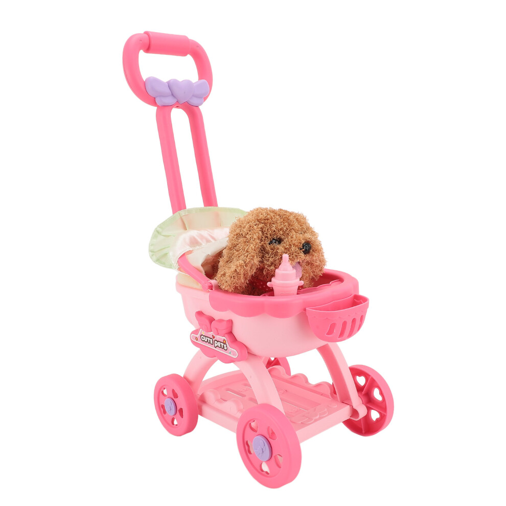 Pet Push Cart Toy Pet Doll Stroller Pretend Play