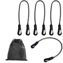 Elastic Tail Straps for Horse Blankets Set of 4 Adjustable PVC Fastening Straps with Double Ended Clips Secure Design