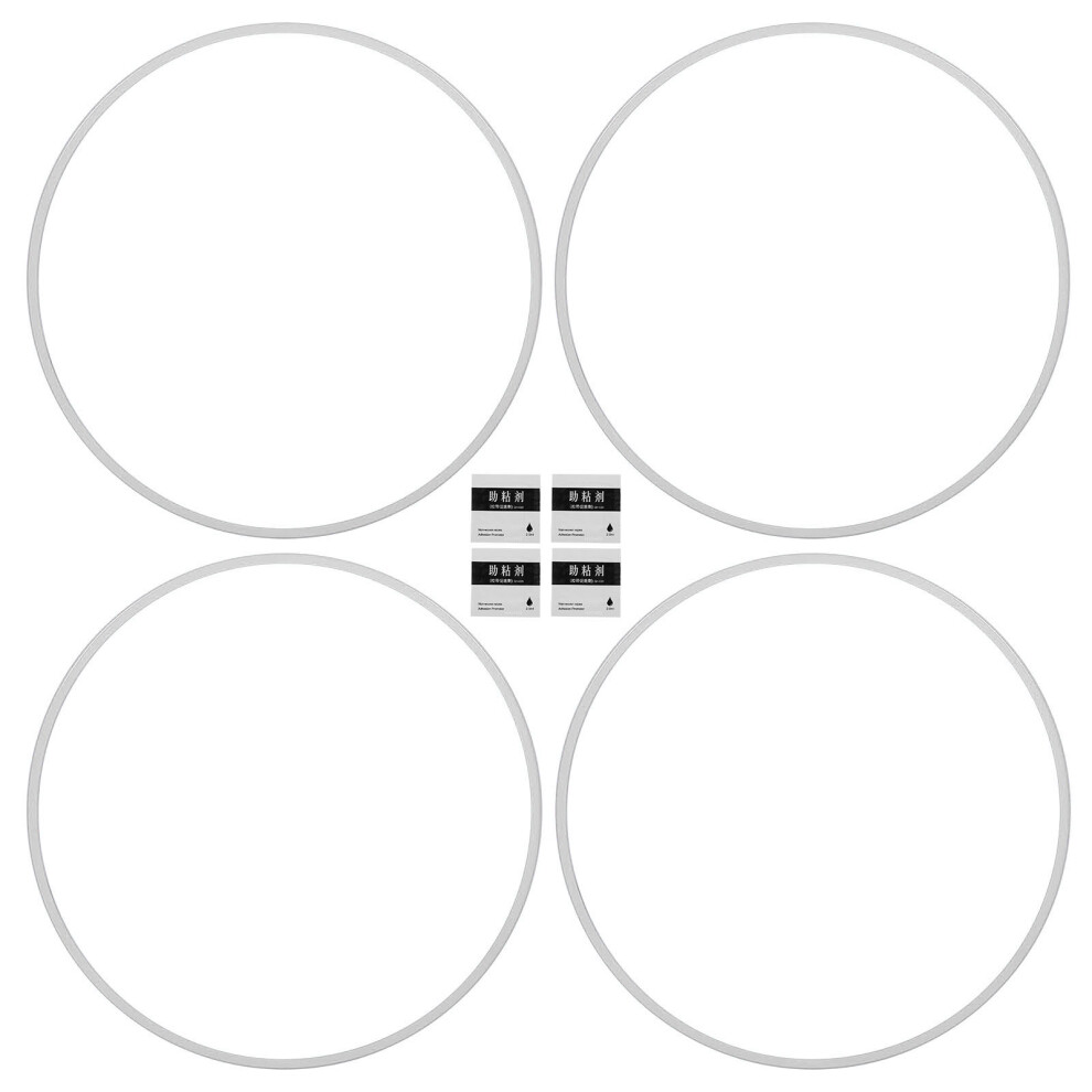 4Pcs Wheel Rim Protector Curb Rash Prevention Self White 8320539865690