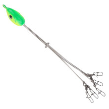 Alabama Umbrella Rigs 5 Arms Fishing Jig Head with Snap Swivels for Bait Lures Number 2, Versatile Fishing Gear