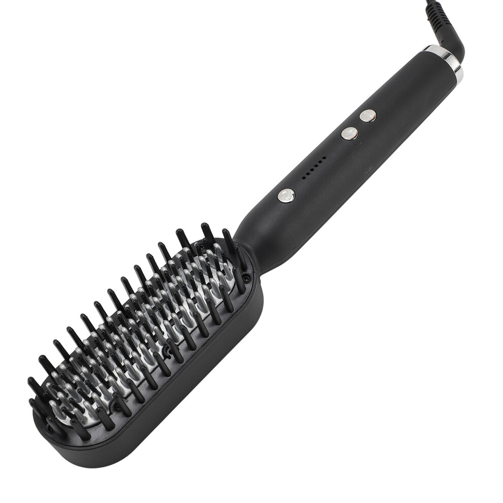 Heated Negative Ions Hair Straightening Brush, Fast Heat, ABS Material, GB Plug 220-240V
