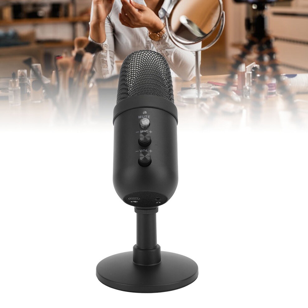 Usb Gaming Microphone For Podcasting & Streaming With Mute & Shock Mount Light 7691346428639