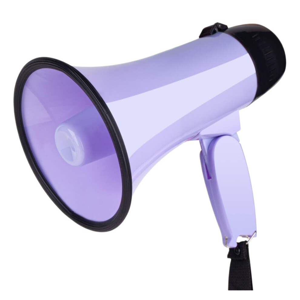 Megaphone Loud Hailer Portable Bullhorn Speaker 22X13.7cm Adjustable Volume Handheld Indoor Outdoor Sport Purple 9016109641823