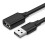 Ugreen USB-A 2.0-Verlängerungskabel, 0,5 m - Schwarz 1