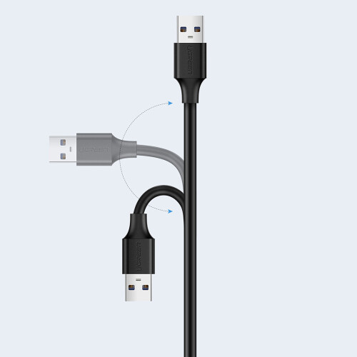Ugreen USB-A 2.0-Verlängerungskabel, 0,5 m - Schwarz 1