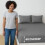 (Single, Grey) Stripe Fitted Bed Sheet 40cm Deep- Elastic Microfiber Fitted Sheet 1