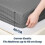 (Single, Grey) Stripe Fitted Bed Sheet 40cm Deep- Elastic Microfiber Fitted Sheet 4