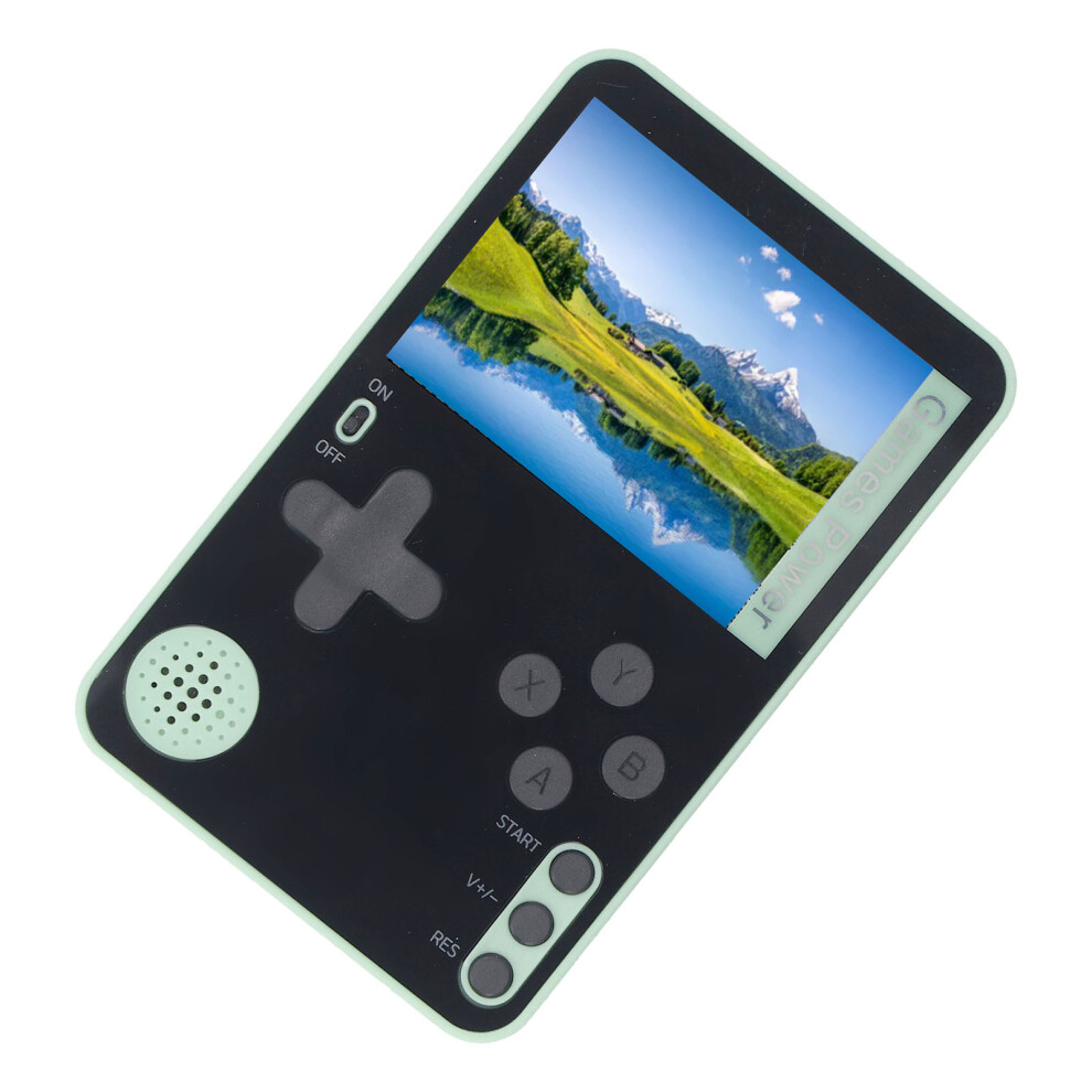 Portable Retro Handheld Game Console 2.4" Green, 300mAh Battery
