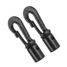 2pcs Canoe Buckle Hooks Bungee Cord Kayak Accessories for Rowboats, Heavy-Duty Clasp, Waterproof, Adjustable