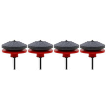 Lawnmower Blade Sharpener 4PCS Set, Universal Dull Blade Sharpeners for Lawn Mowers, Red, Durable and Easy to Use