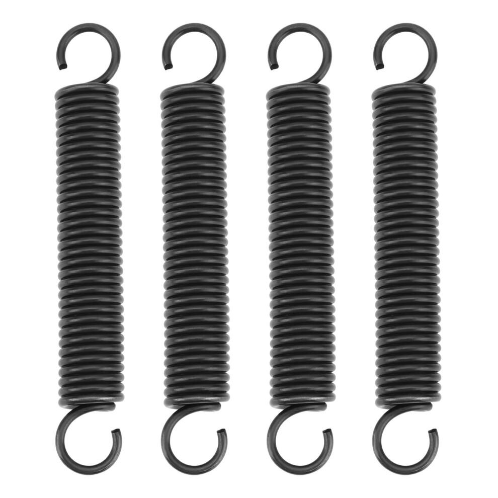 4Pcs 95Mm Extension Spring Steel Tension Springs With Dual Hooks For Lift Top Coffee Table Diy Home Repair Black 9016109643025