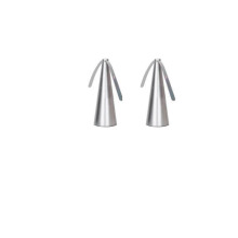 2 Pieces Fly Fans for Tables, Rechargeable Fly Repellent Spinner, Portable Indoor Outdoor Food Protection, Silver