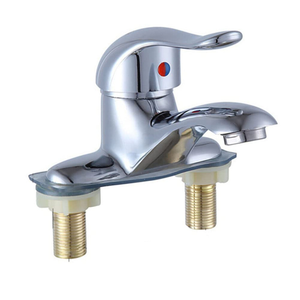 Basin Tap Bathroom Mixer Faucet Hot And Cold Double Valve Tap Alloy Kitchen And Bathroom Sink Mixing Valve 9016109643339