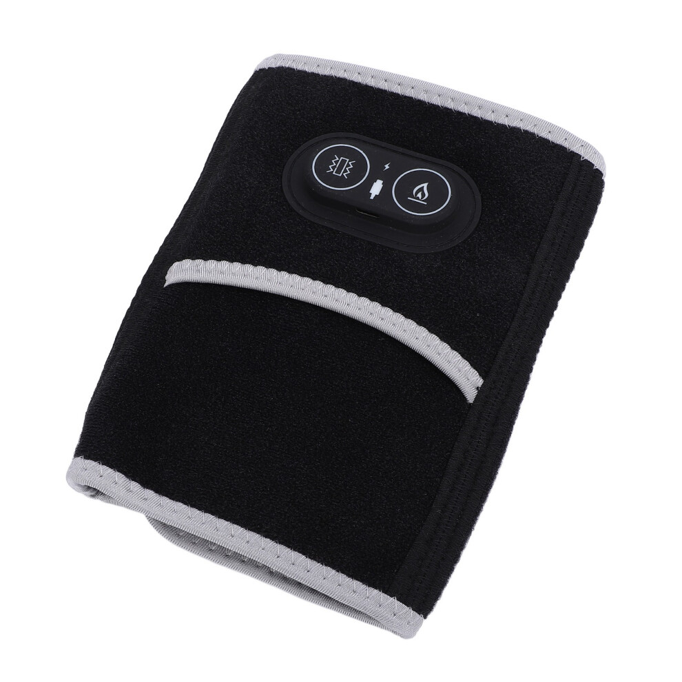 Black Heated Elbow Brace With 3 Adjustable Heat Levels, Vibration |