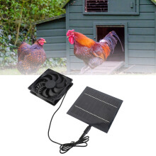 6V 5W Solar Exhaust Fan Kit for Chicken Coops, Waterproof