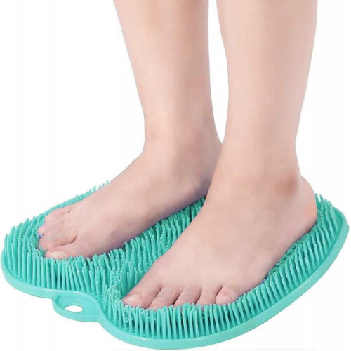 Foot Scrubber Shower Brush, Exfoliating Massage Mat with Suction Cup