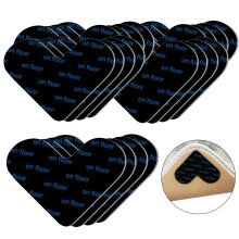 16 Pcs Anti-Slip Rug Grippers for Laminate and Wooden Floors, Reusable Carpet Underlay Stickers, Non-Slip Rug Pads