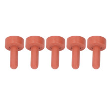 5pcs Silicone Calf Nipple Nursing Bottle Feeding Supplies 10.3x6.2cm