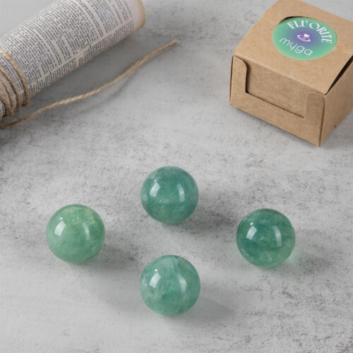 Myga Healing Crystal Sphere- Fluorite 2