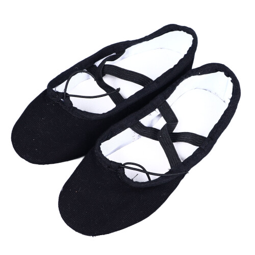 Kids Dance Shoes Canvas Soft Sole Practice 2