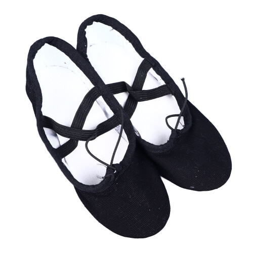 Kids Dance Shoes Canvas Soft Sole Practice 1