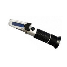 Hand-held Refractometer Alcohol Concentration Meter, Dual Scale Sugar Refractometer for Homebrew Beer and Wine