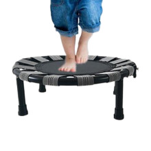 Indoor Trampoline for Home Use | Portable Round Small Trampoline for Indoor Fitness Activity and Aesthetic Decor