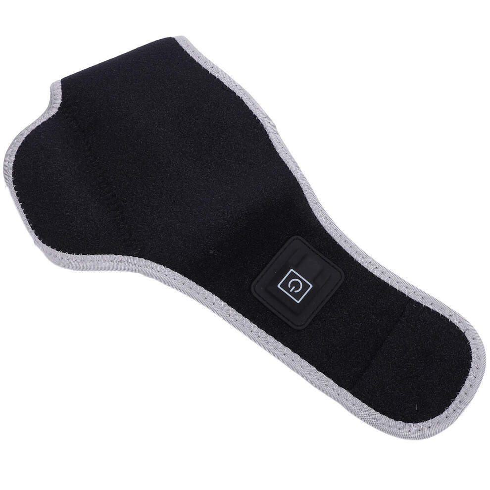 Heated Ankle Brace USB 5V 2A Carbon Fiber, Adjustable 3 Levels Black