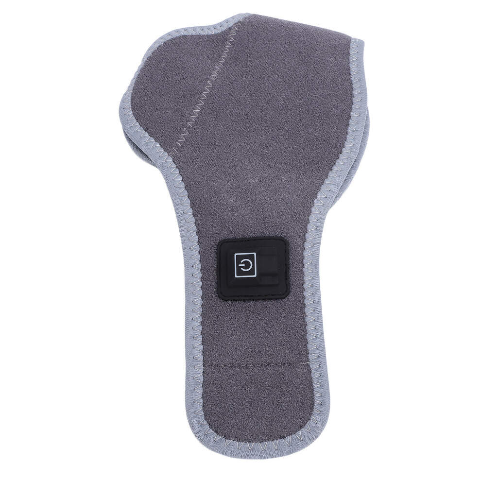 Heated Ankle Brace USB 5V 2A, 3 Temp Levels, Carbon Fiber, Dark Gray