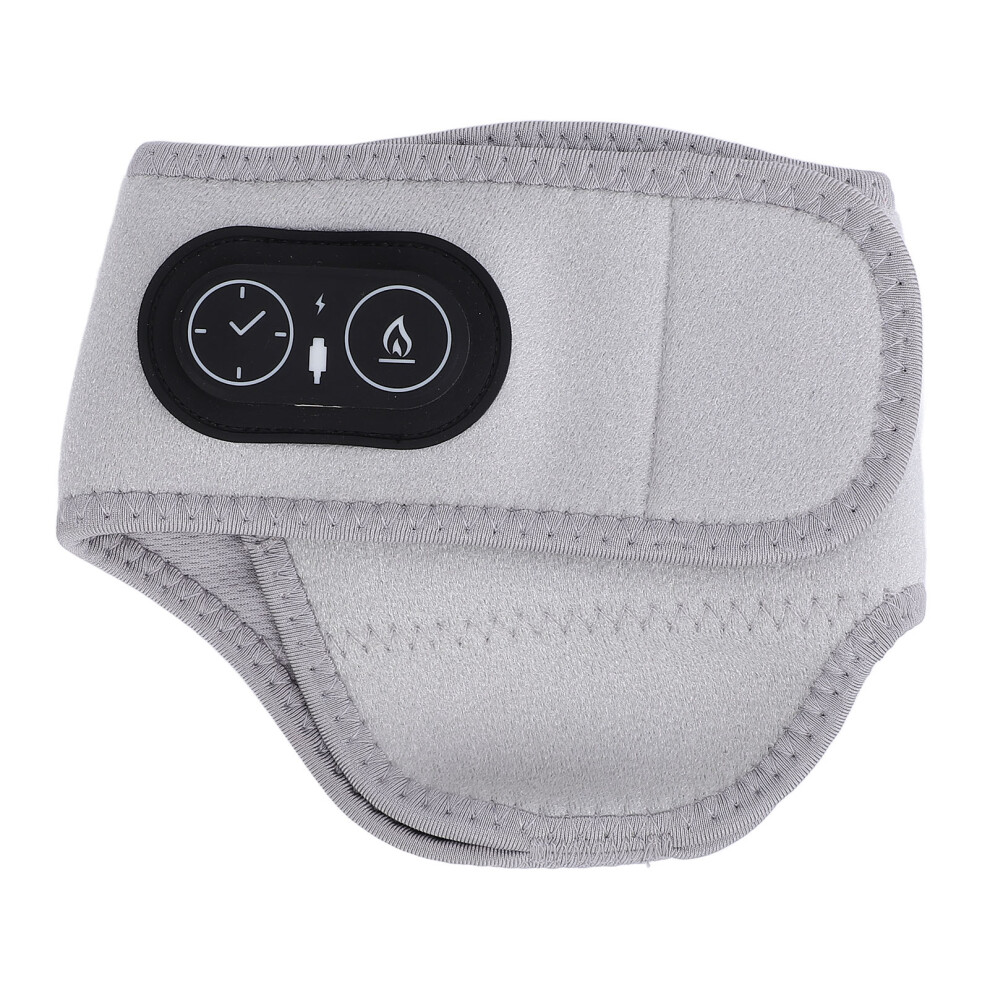 Electric Heated Ankle Wrap with 3 Temp & Timer, 3000mAh Gray