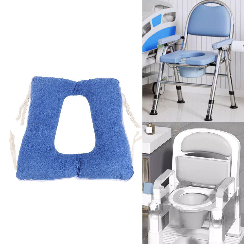 Soft Padded Commode Chair Cushion 47x29x18cm for Toilets & Seats
