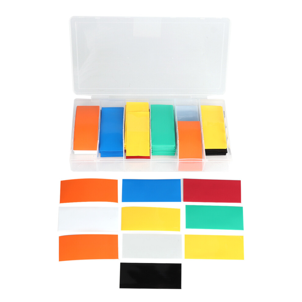280pcs PVC Heat Shrink Tubing Battery Wrap Kit For