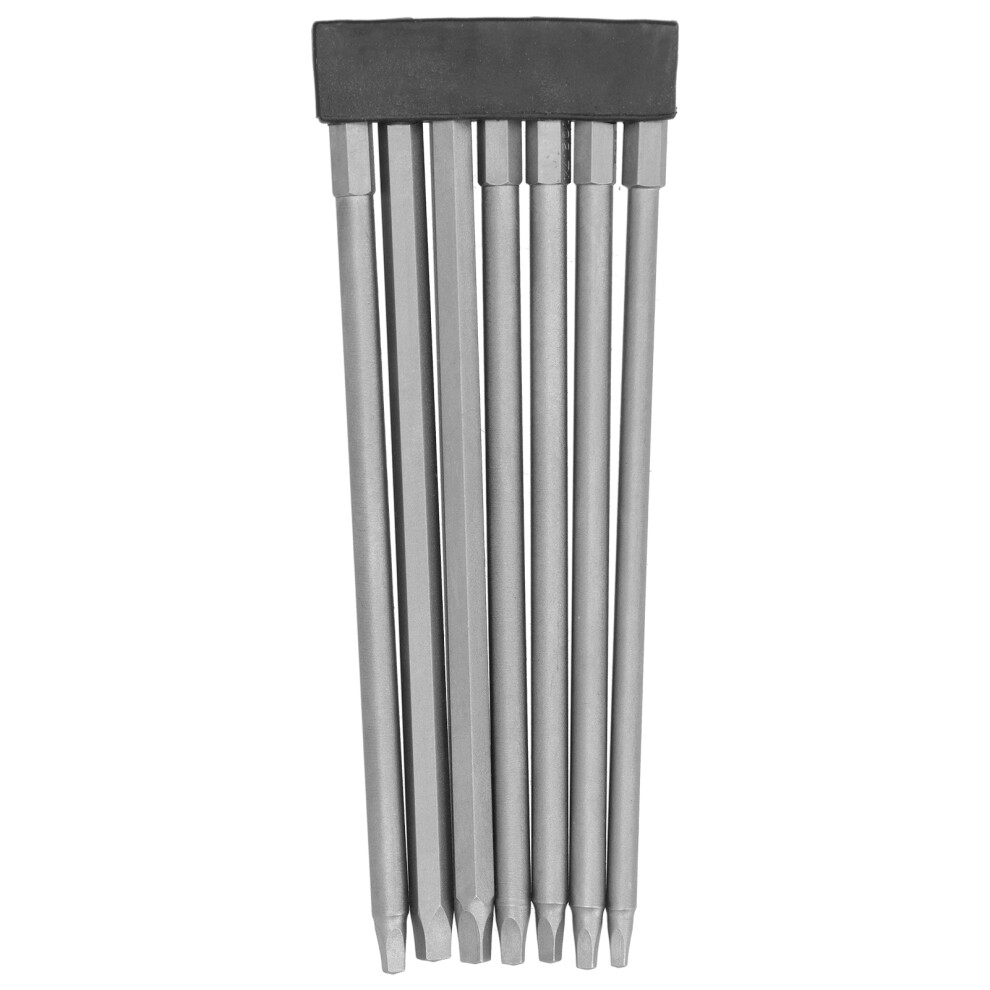 7Pcs Screwdriver Bit Square Electric Chrome