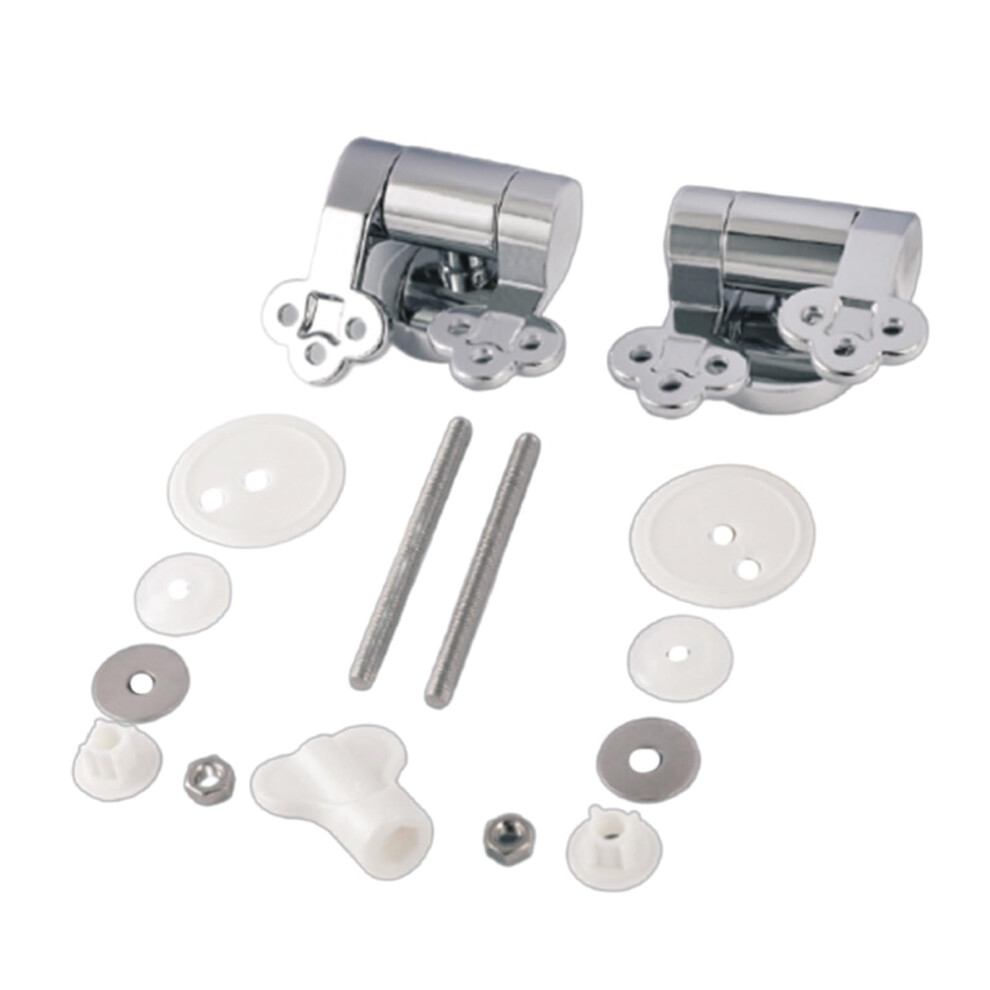 Upgraded Toilet Seat Hinges Slow Drop Replacement Parts For Most Standard Toilet Seats, Durable Modern Design, Easy Installation 6038364112262