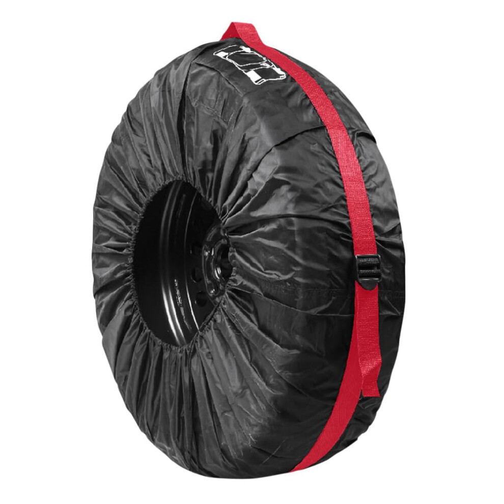 Auto Wheel Tire Storage Bag - Waterproof Oxford Fabric, Dustproof Vehicle Wheel Protector, Large (L) Size Tyre Accessories 6038364112606