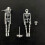 Women's Punk Halloween Earrings, Skull Pendant 5
