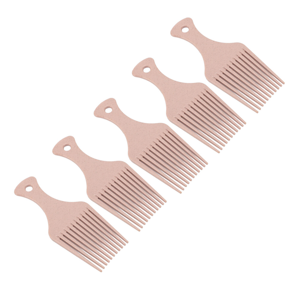Unisex 10Pcs Barley Stalk Wide Teeth Hair Detangling Comb With Ergonomic Handle