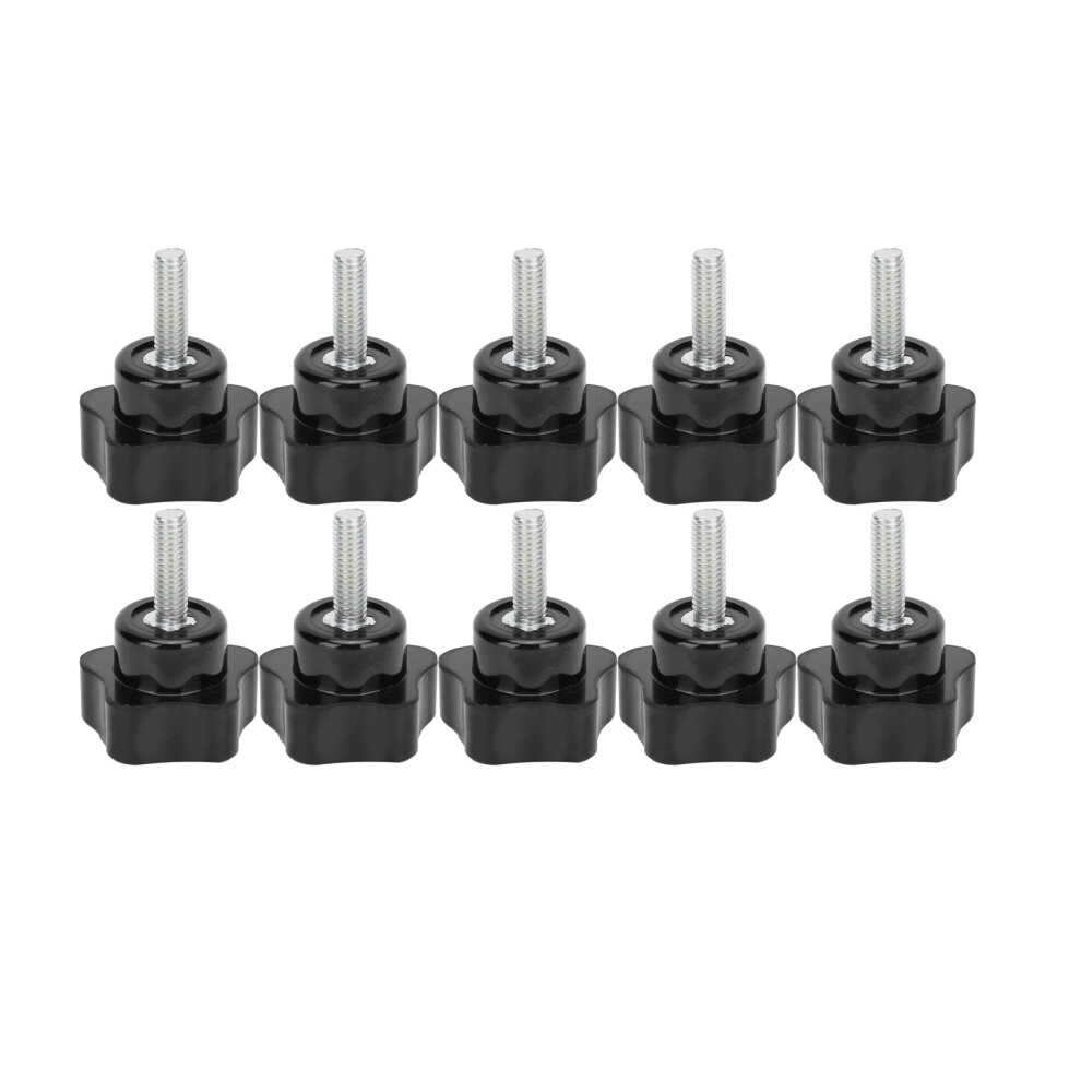 10Pcs Knob Bolt Lathe Hand Grip Twist Knob Nut