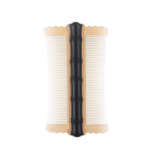 Double Sided Scalp Massage Comb for Fine Hair and Lice Removal - Bamboo Grooming Comb for Cats and Dogs, Black Color
