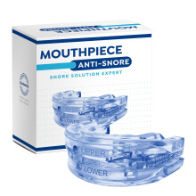 Anti Snoring Mouthpiece for Men and Women Soft Sleep Aid Snore Stopper Blue Multifunctional Ready to Use Device